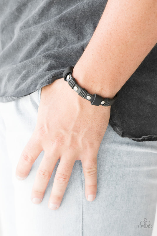 Road Burner - Black Urban Bracelet Paparazzi B0100