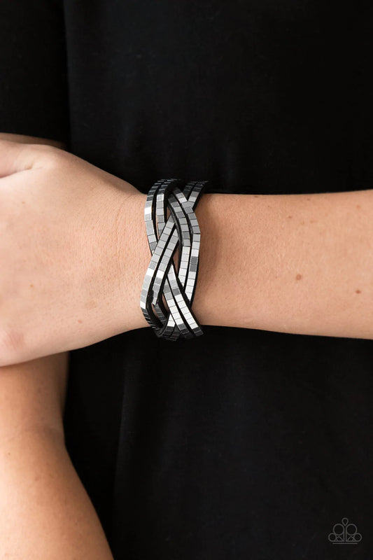 Looking For Trouble Silver Wrap Bracelet Paparazzi B0001