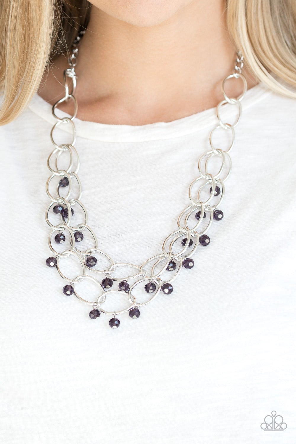 Yacht Tour Purple Necklace Paparazzi N0197