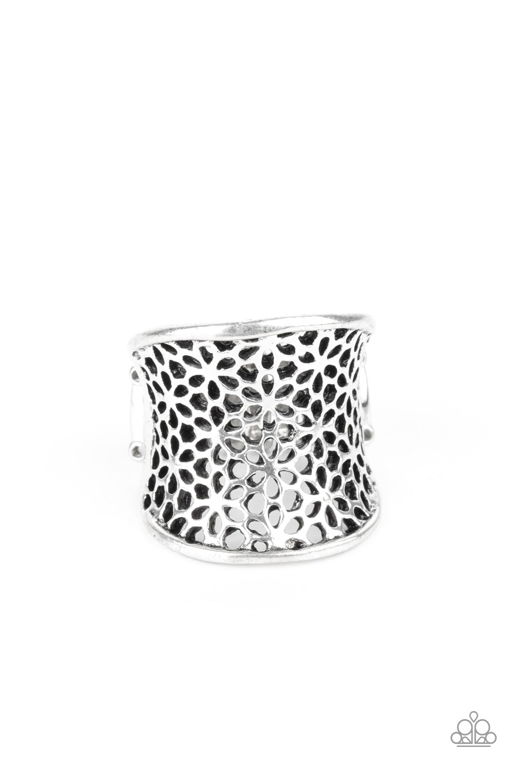 Garden Safari Silver Ring Paparazzi R0090