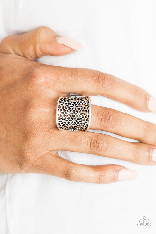 Garden Safari Silver Ring Paparazzi R0090