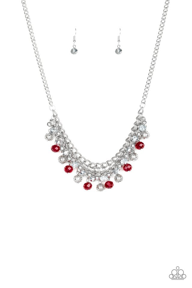 Party Spree Red Necklace Paparazzi N0133