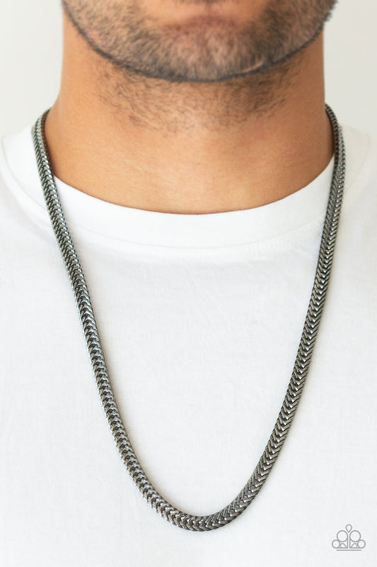 Knockout King Black Chain Urban Necklace N0020