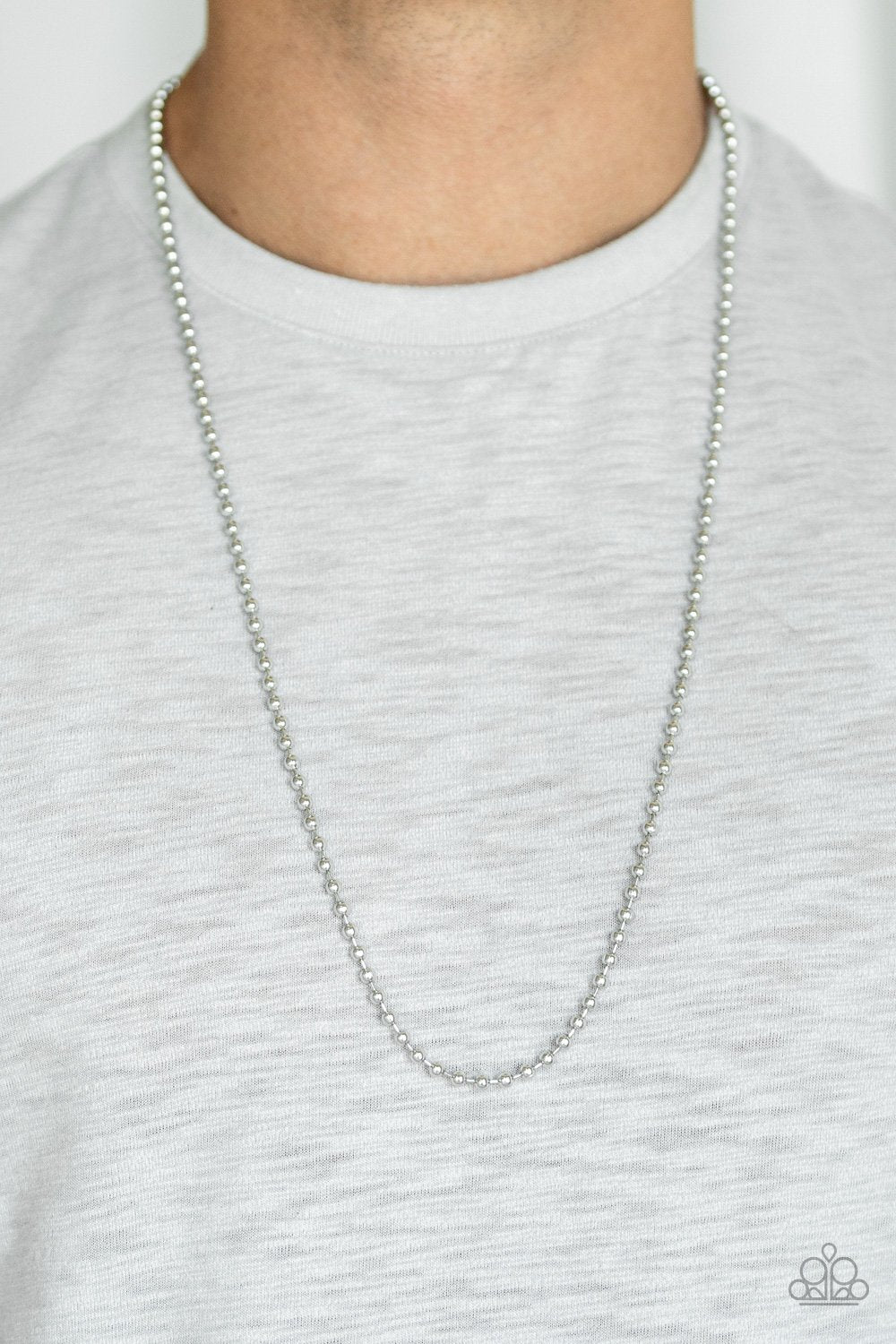 Cadet Casual Silver Urban Necklace Paparazzi  N0393