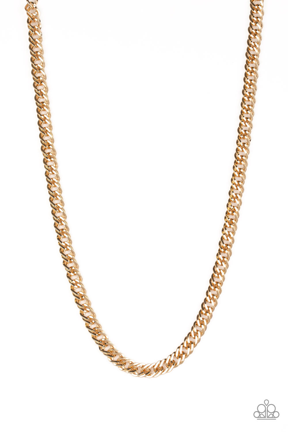 Undefeated - Gold Urban Necklace Paparazzi N0480