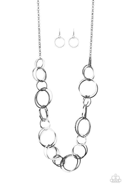 Natural Born Ringleader Black Necklace Paparazzi N0632