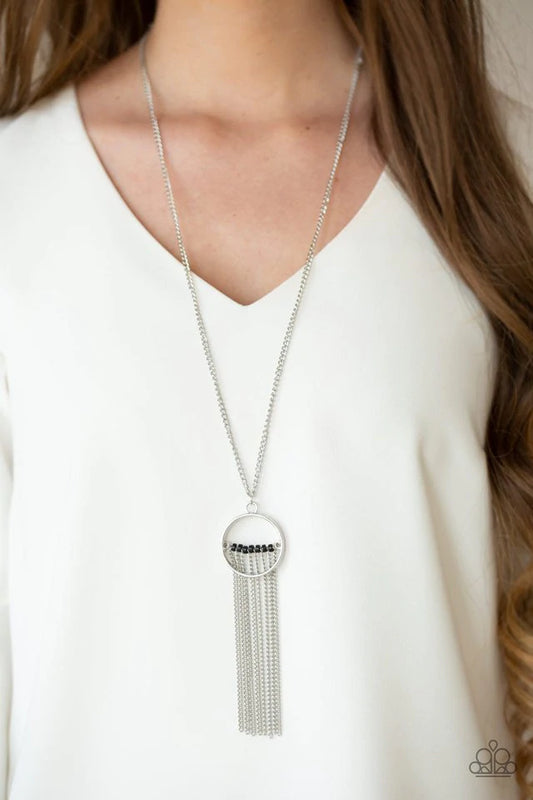 Terra Tassel Black Necklace Paparazzi N0148