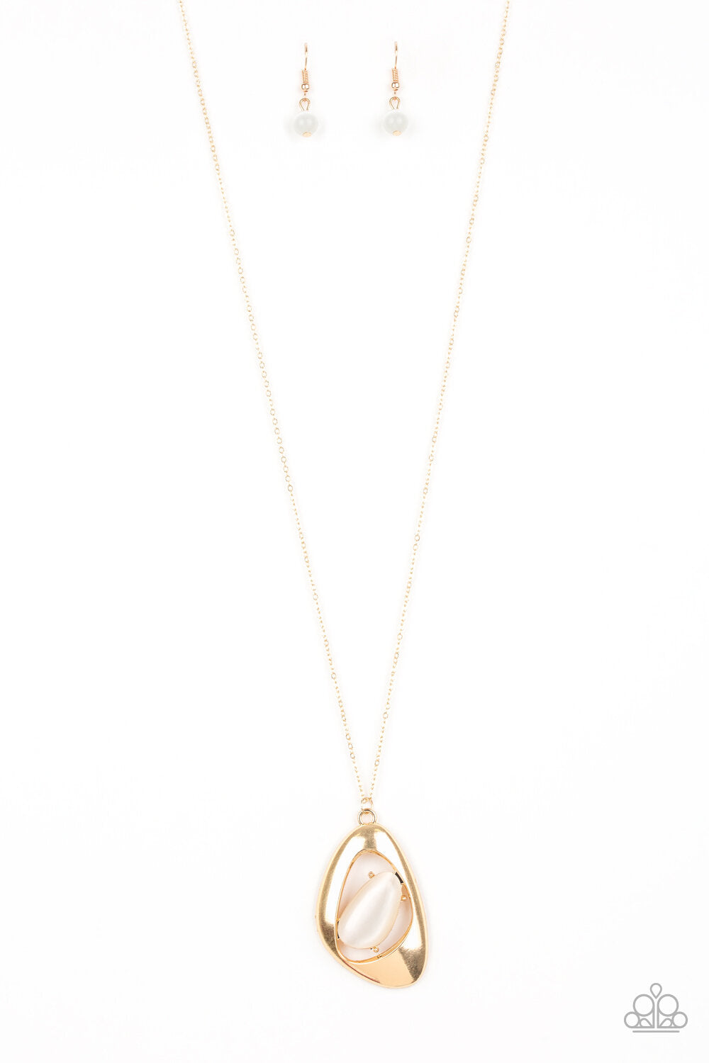 Asymmetrical Bliss Gold Necklace Paparazzi N0110