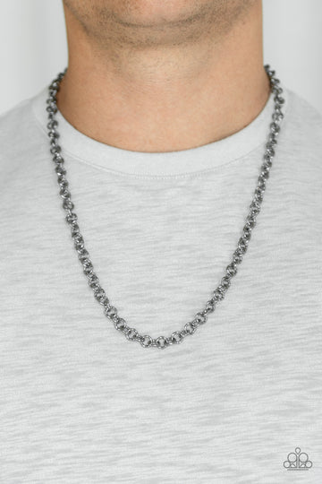 Courtside Couture Black Urban Necklace Paparazzi N0091