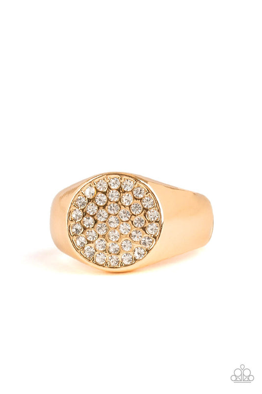 Conquest Gold Ring Paparazzi R0006