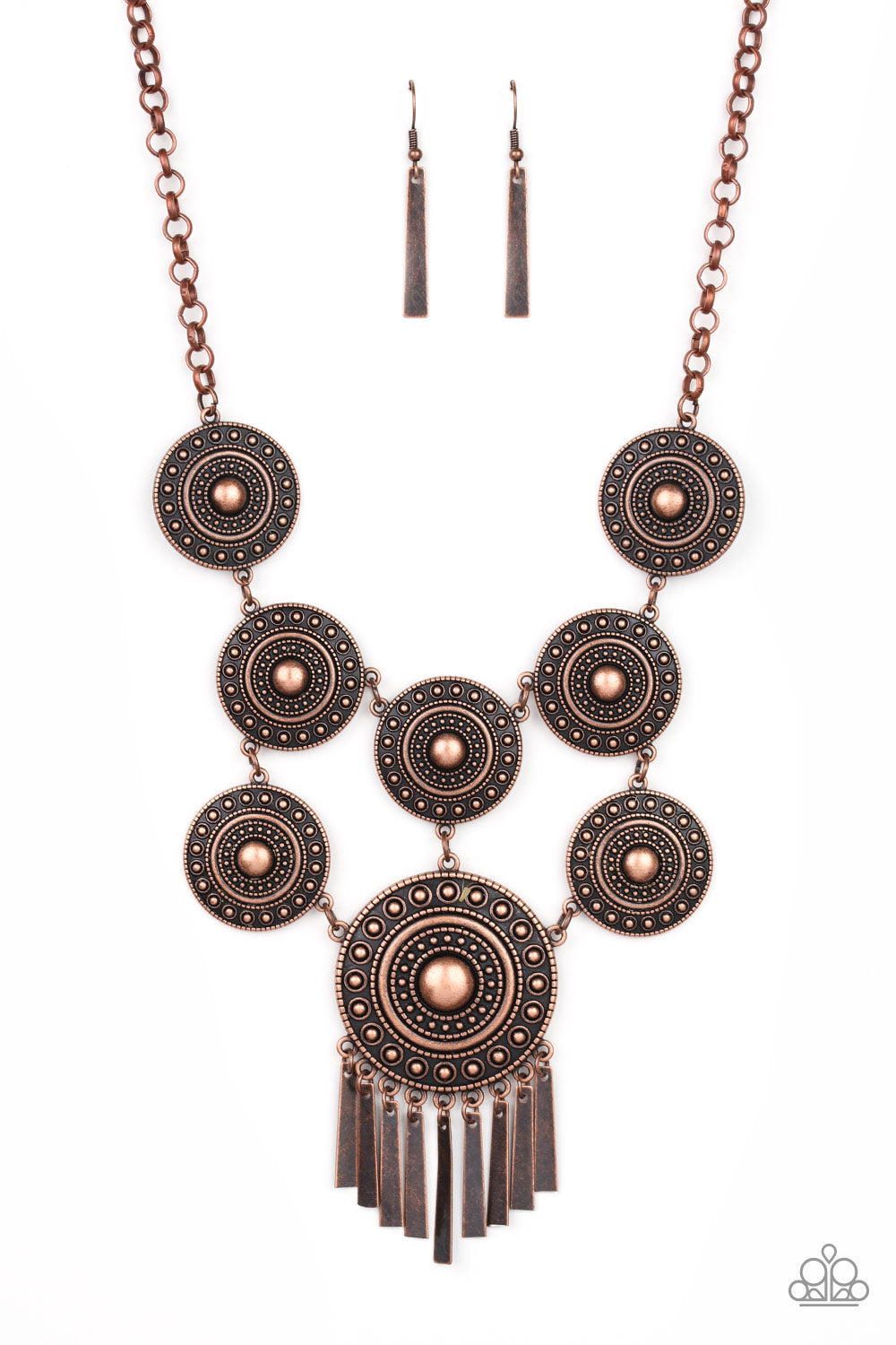 Modern Medalist - Copper Necklace N0345