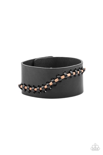Every Stitch Way Black Urban Bracelet Paparazzi B0037