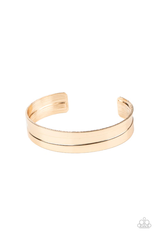 Urban Uproar Gold Urban Cuff Bracelet Paparazzi B0030