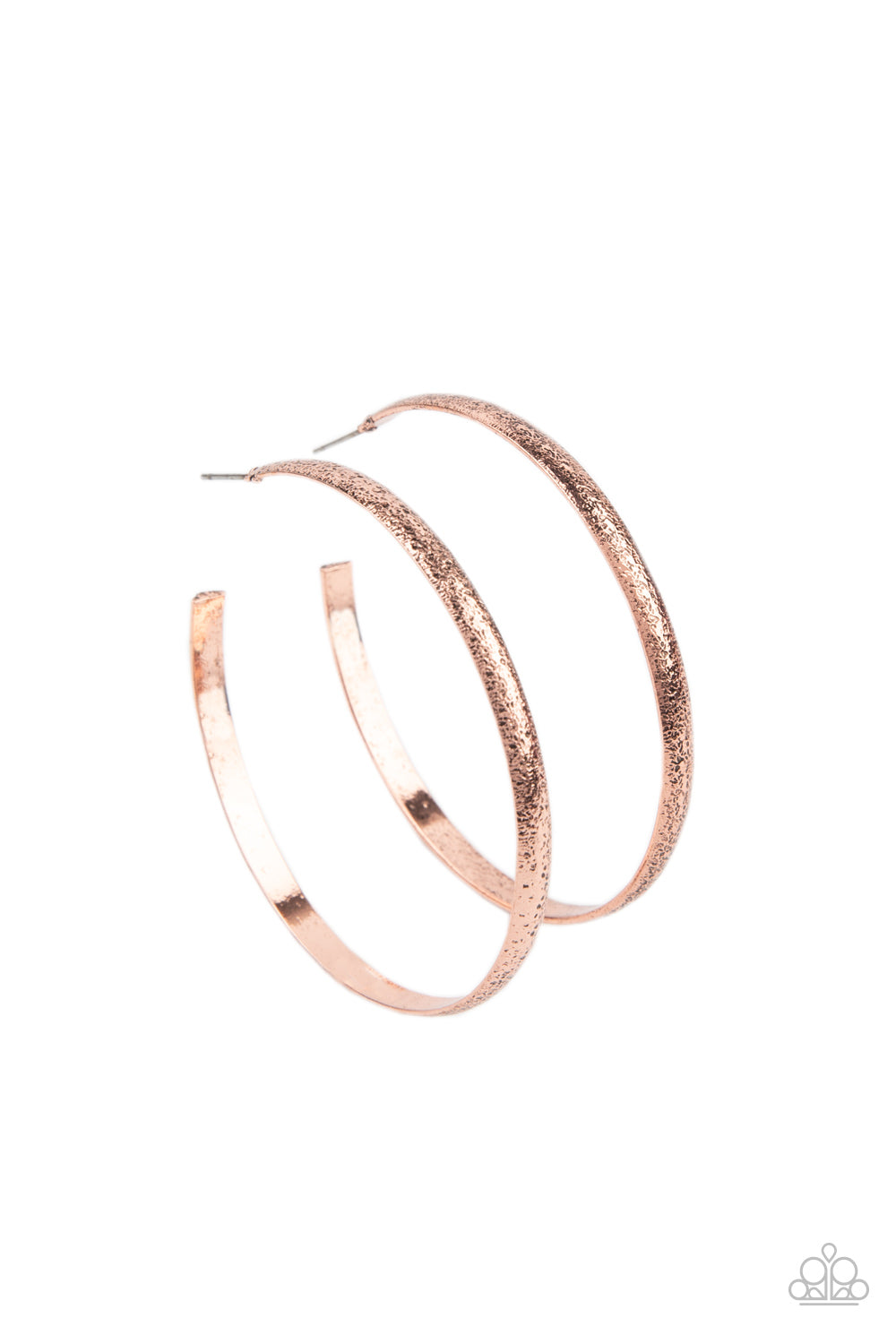 Rustic Radius - Copper Hoop Earring Paparazzi E0468