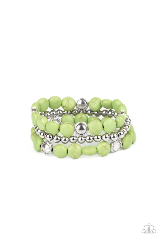 Desert Verbena Green Bracelet Paparazzi B0319