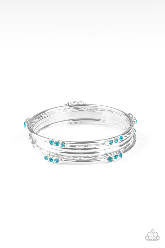Stackable Sparkle Blue Bracelet Paparazzi B0070