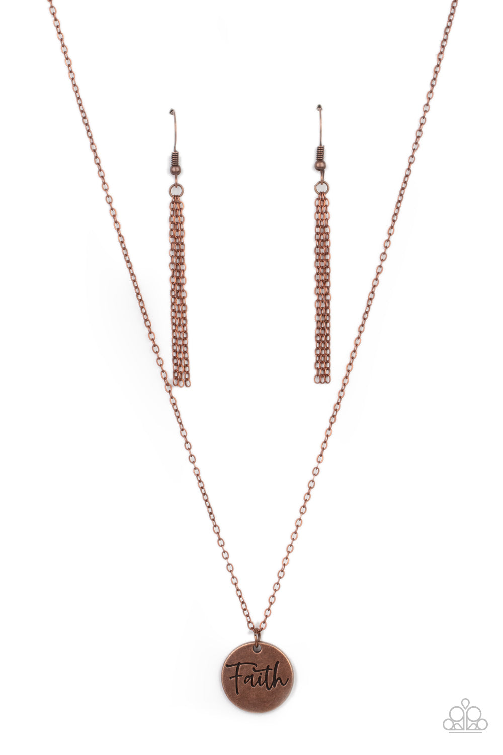 Choose Faith - Copper Necklace Paparazzi N0415