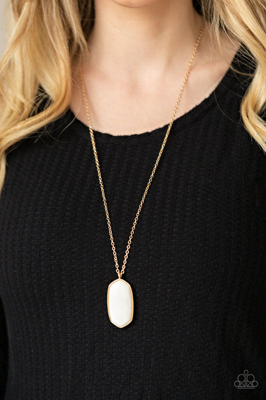 Elemental Elegance White Necklace Paparazzi N0593