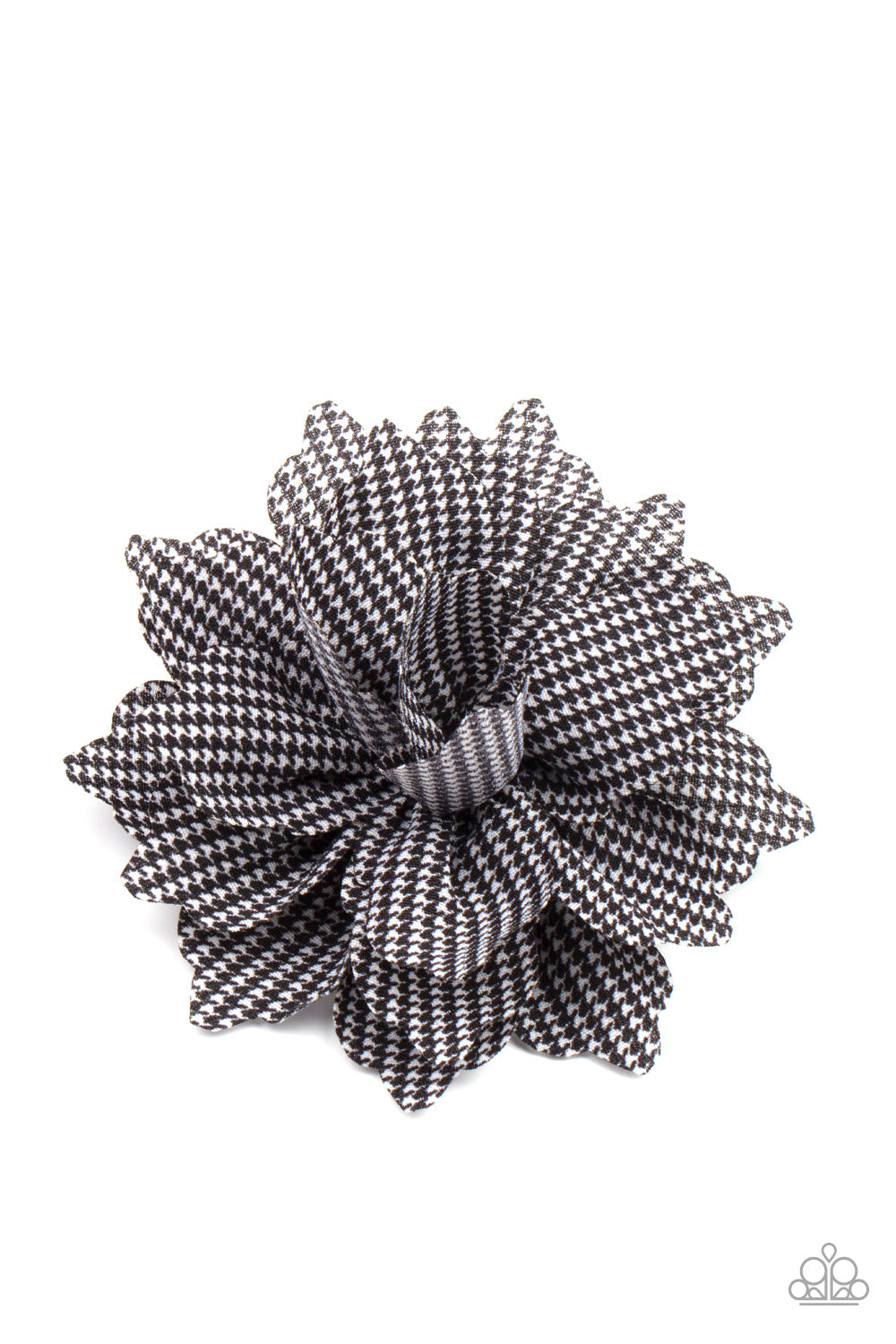 Plaid Prairies - Black Hair Clip Paparazzi H0038