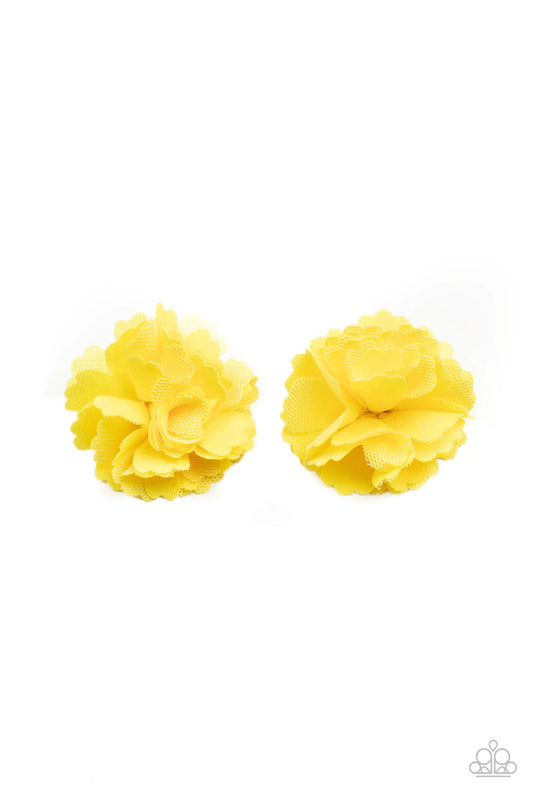 Never Let Me Grow Yellow Hair Clip Paparazzi H0029