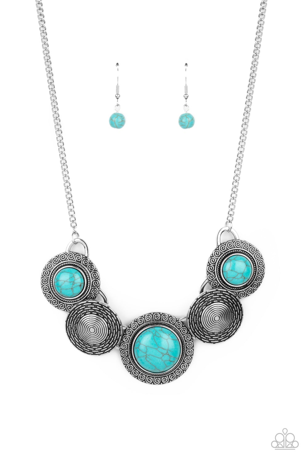 Canyon Cottage Blue Necklace Paparazzi N0188