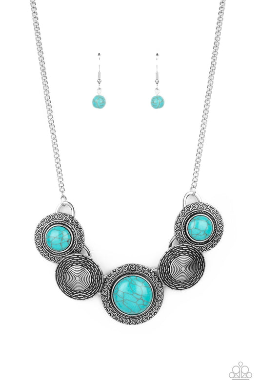 Canyon Cottage Blue Necklace Paparazzi N0188