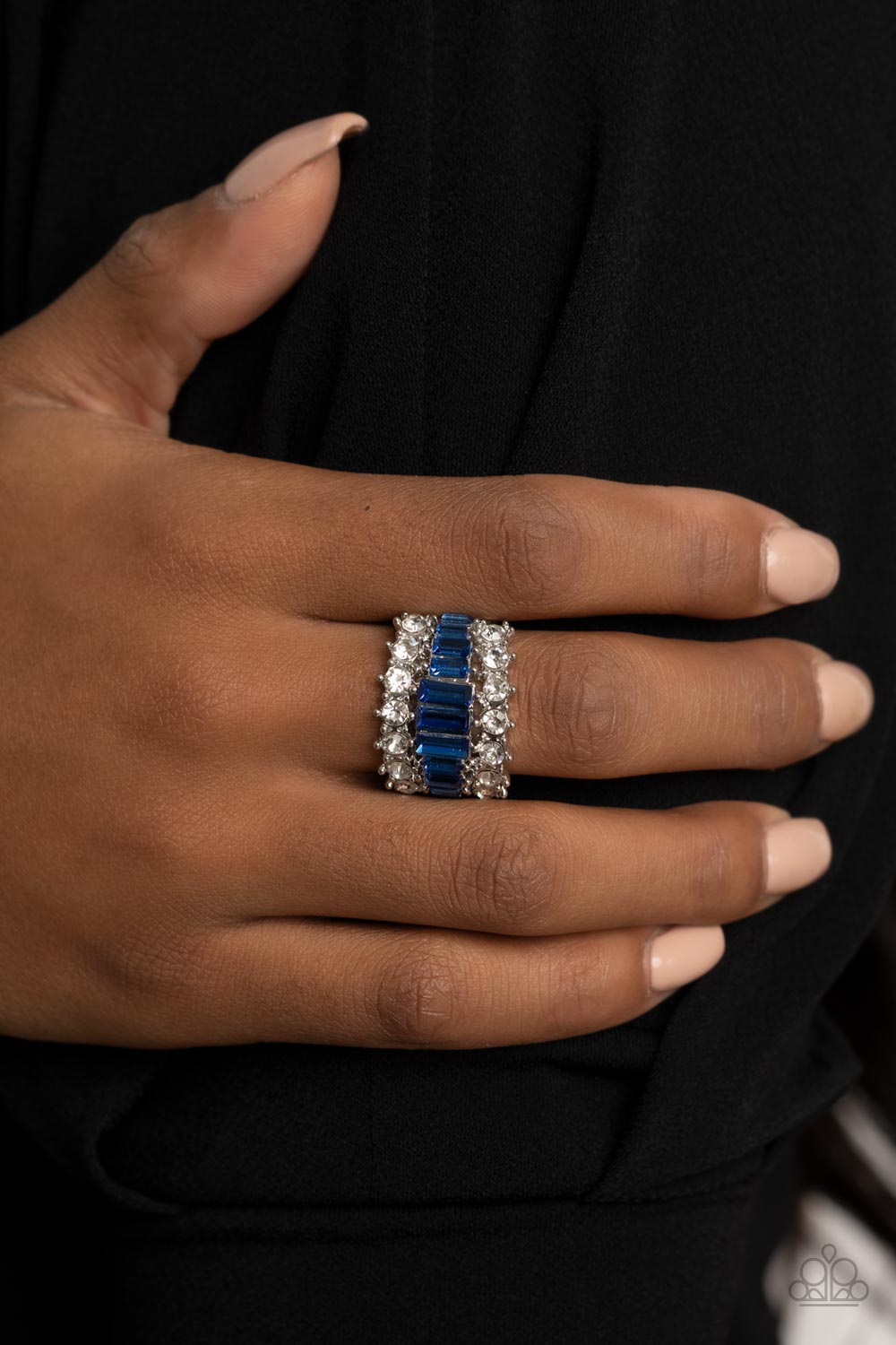 Cache Value Blue Ring Paparazzi R0089