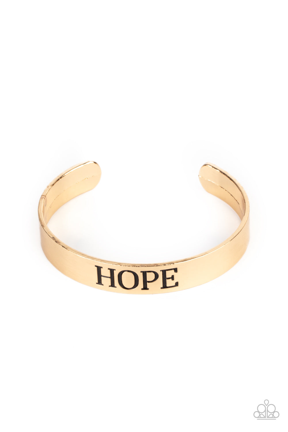 Hope Makes The World Go Round - Gold Urban Bracelet Paparazzi B0245