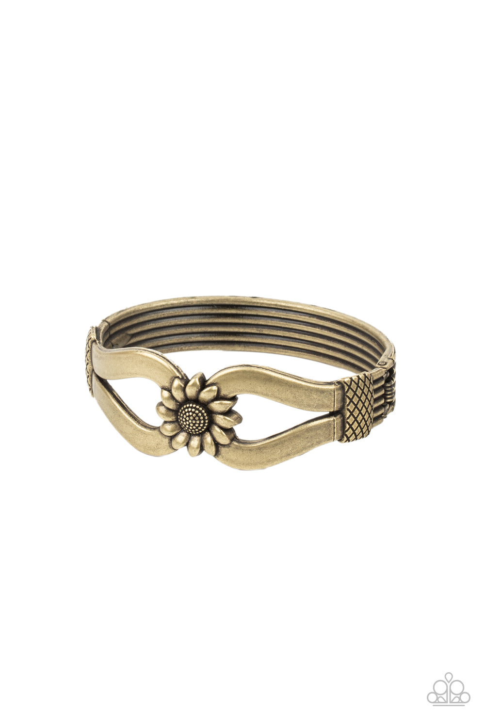 Let A Hundred SUNFLOWERS Bloom - Brass Bracelet Paparazzi B0040