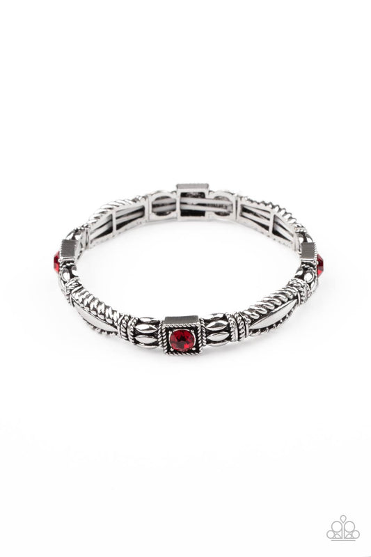 Get This Glow On The Road Red Bracelet Paparazzi B0135