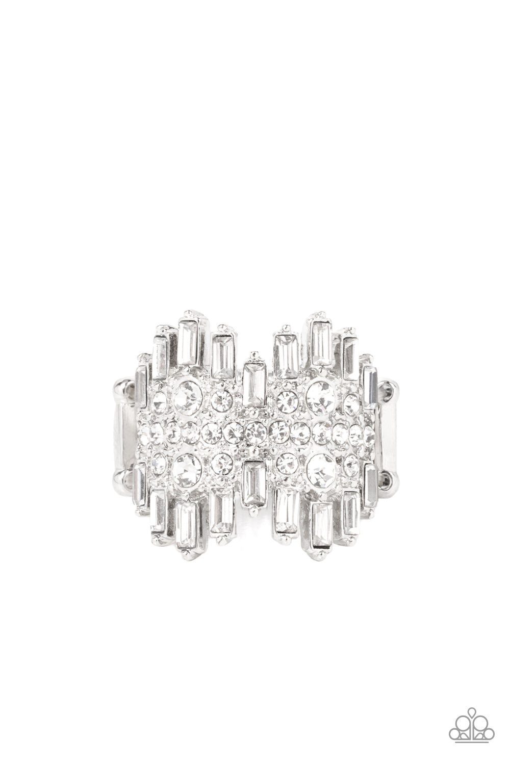 Urban Empire - White Ring Life Of The Party Paparazzi R0167