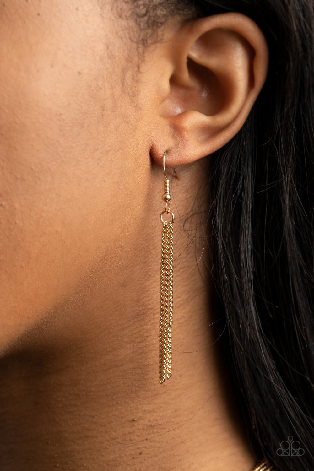 Save Your TIERS Gold Necklace Paparazzi N0490