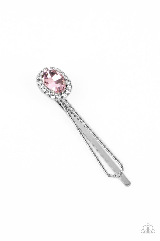 Gala Glitz Pink Hair Clip Paparazzi H0030