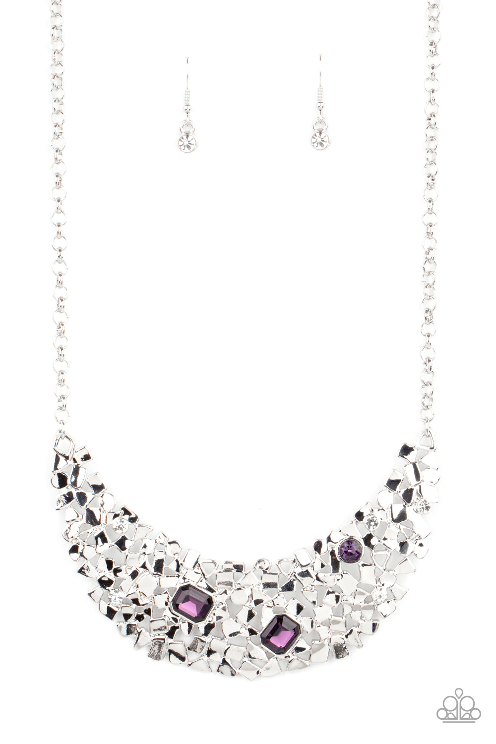 Fabulously Fragmented - Purple Necklace Paparazzi N0453