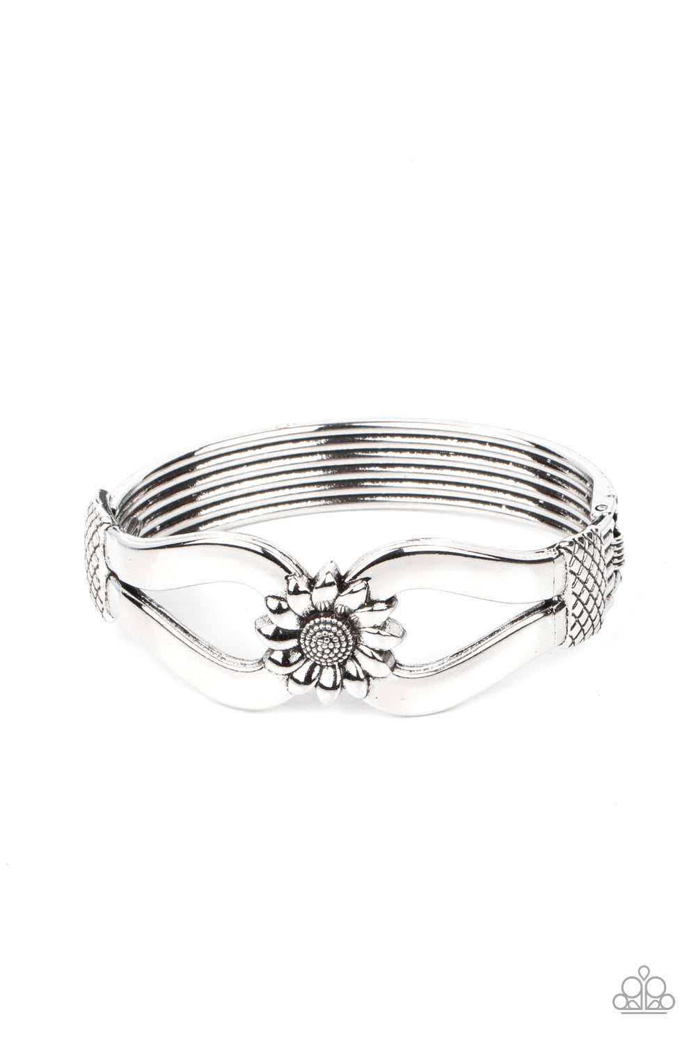 Let A Hundred SUNFLOWERS Bloom - Silver Bracelet Paparazzi B0289