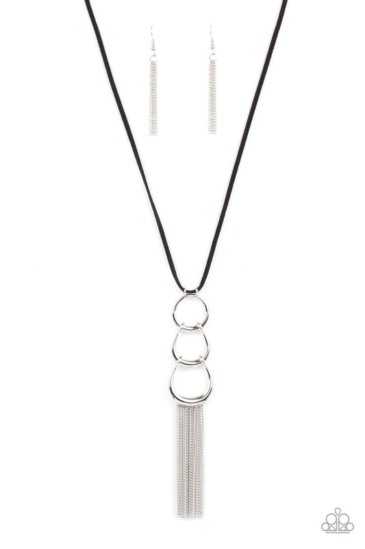 Industrial Conquest Black Necklace Paparazzi N0537