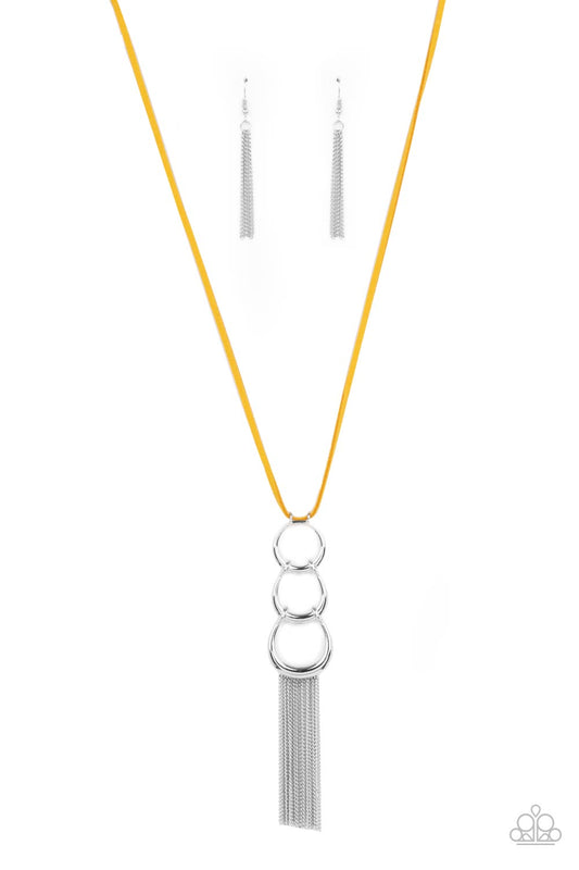 Industrial Conquest Yellow Necklace Paparazzi N0489