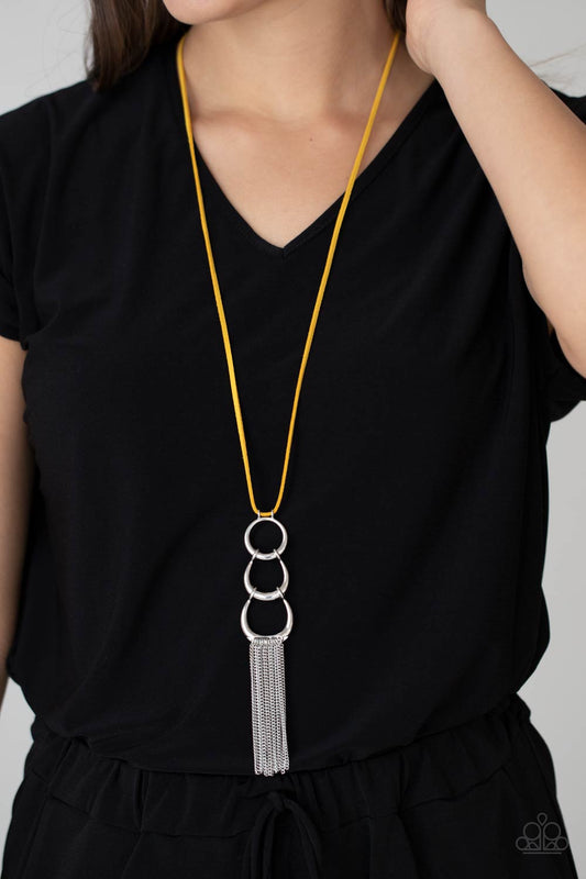 Industrial Conquest Yellow Necklace Paparazzi N0489
