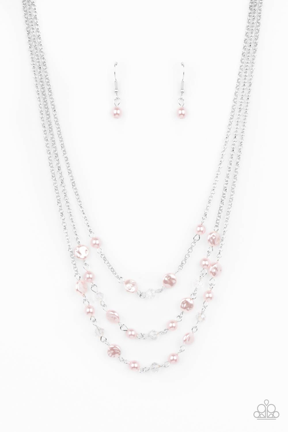 Let The Record GLOW Pink Necklace Paparazzi N0322