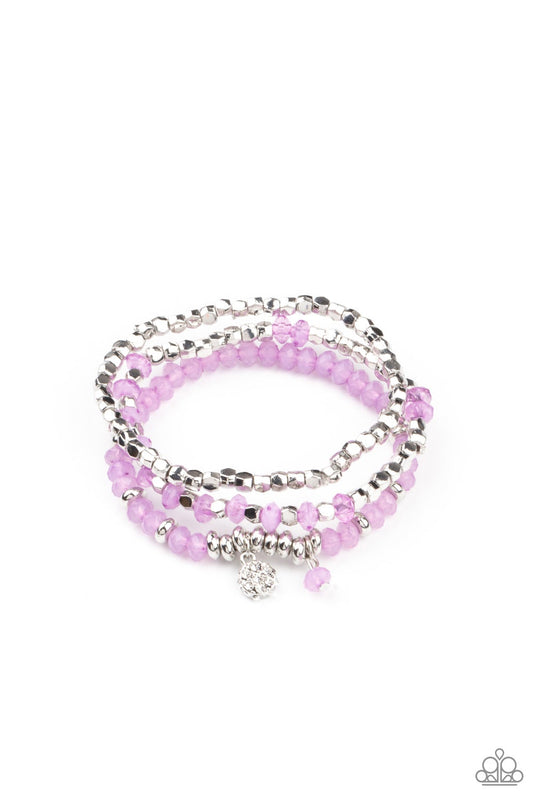 Glacial Glimmer Purple Bracelet Paparazzi B0039