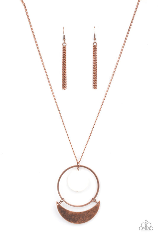 Moonlight Sailing Cooper Necklace Paparazzi N0556
