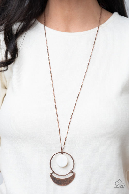 Moonlight Sailing Cooper Necklace Paparazzi N0556