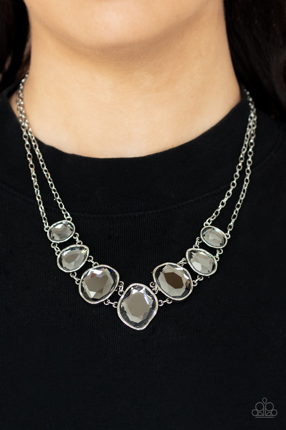 Absolute Admiration - Silver Necklace Paparazzi N0401