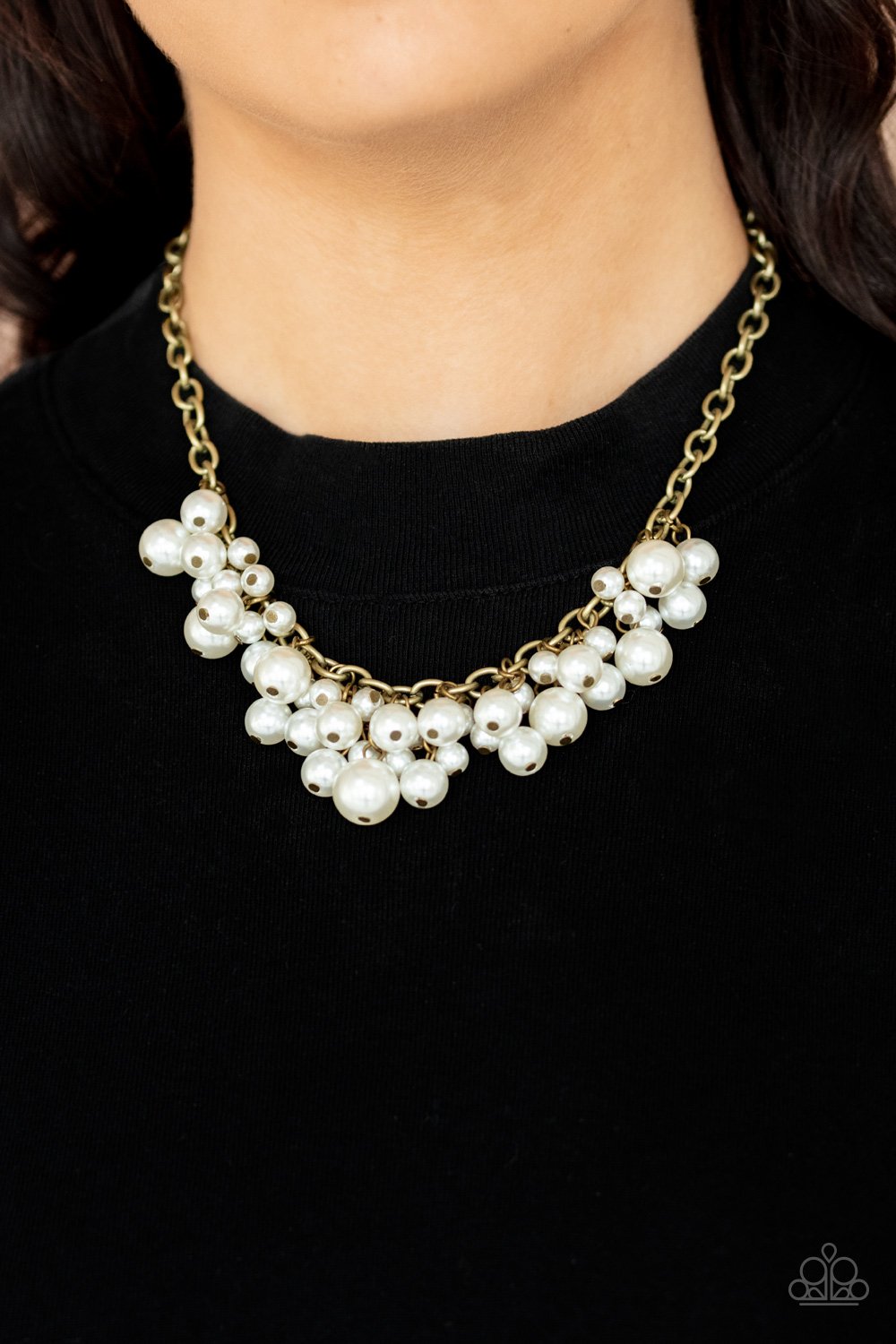 Down For The Countess Brass Necklace N0280