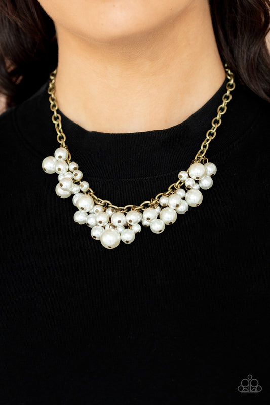 Down For The Countess Brass Necklace N0280