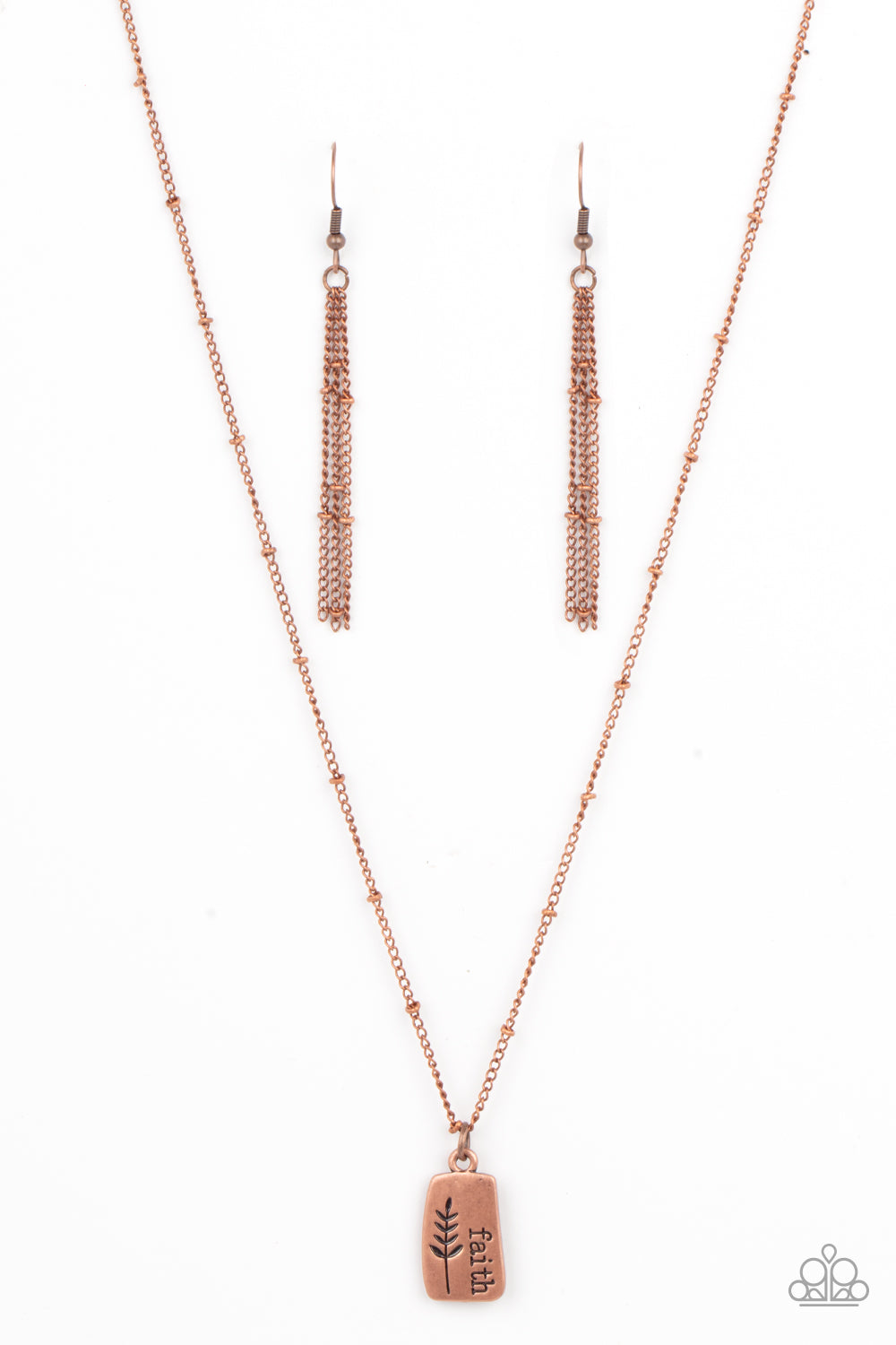 Faith Over Fear - Copper Necklace N0428