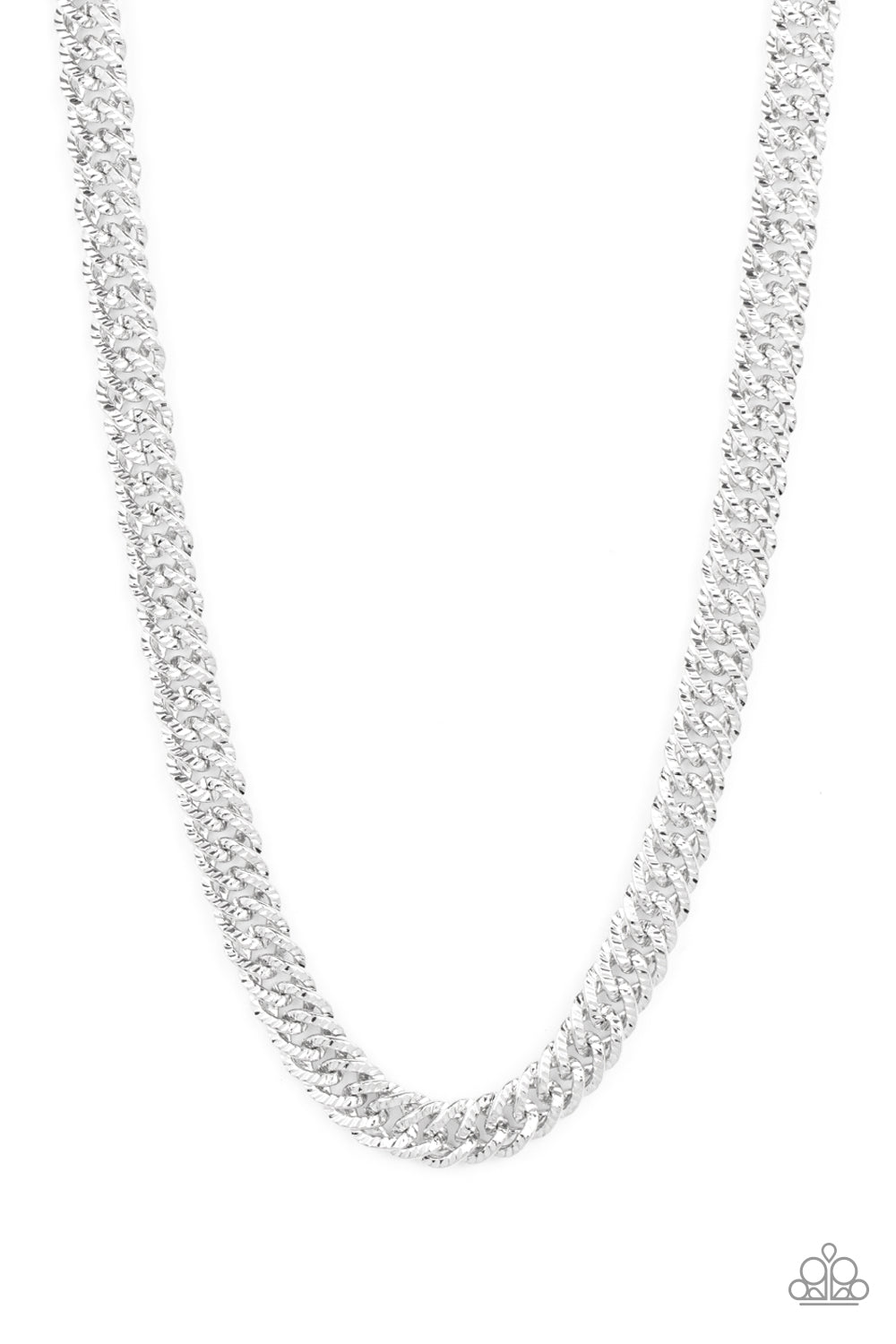 Urban Uppercut - Silver Chain Urban Necklace Paparazzi N1696