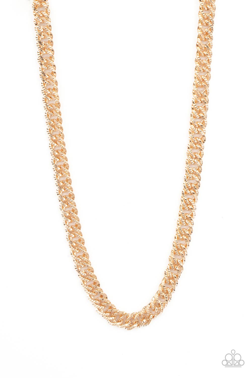 Urban Uppercut - Gold Chain Urban Necklace Paparazzi N1270