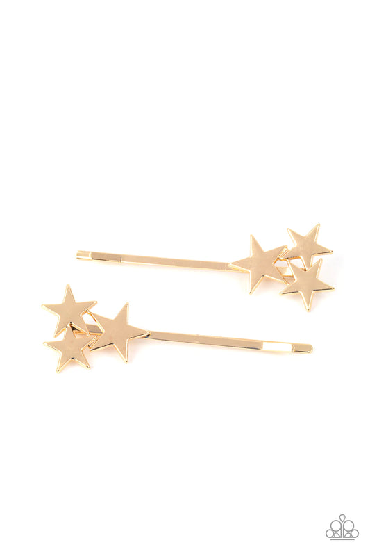 Suddenly Starstruck Gold Hair Clip Paparazzi H0008
