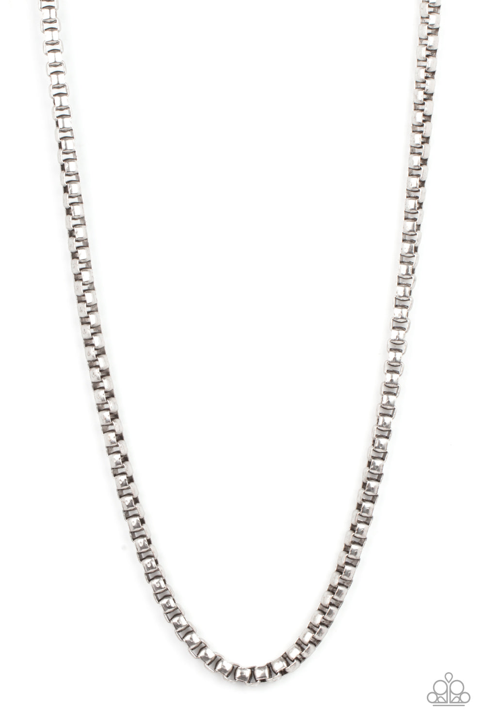 Combat Zone - Silver Urban Necklace Paparazzi N0997